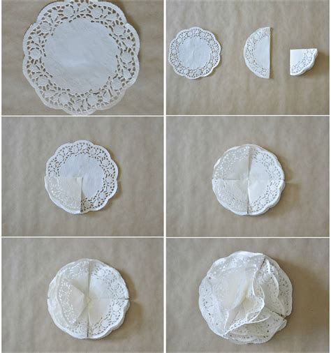 Doily Paper Craft Pom Pom Tutorial Craft Projects And Ideas Doilies