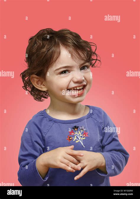 Adorable Little Girl Smiling Stock Photo Alamy