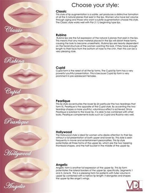 lip chart lip augmentation lip shapes perfect lips