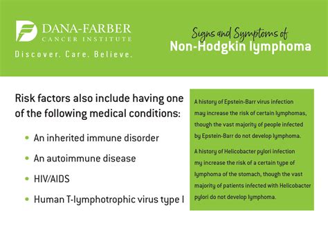 Non Hodgkin Lymphoma Symptoms And Signs Dana Farber Cancer Institute