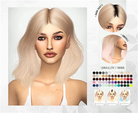 Leahlilith Naira Hair Ts4cc Sims Hair Sims 4 Sims