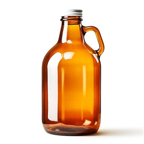Premium Ai Image Isolated Of Homebrew Beer Jug Amber Glass