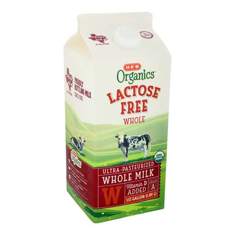 H E B Organics Lactose Free Whole Milk Shop Milk At H E B
