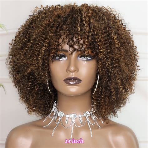 Short Curly Afro Kinky Curly Wig