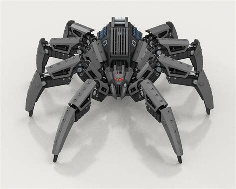Robot Spider Preview 3docean Arte Robot Robot Art Futuristic Art Futuristic Technology