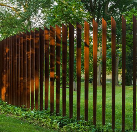 Corten Steel Fence