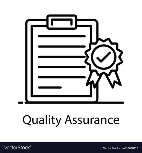 Quality Assurance Royalty Free Vector Image Vectorstock