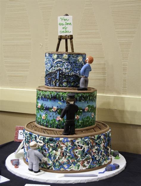 10 Amazing Art Inspired Cakes Gogh Cake Artist Cake Cake