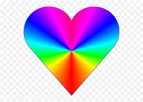 Pin Rainbow Love Hearts Emojirainbow Heart Emoji Free Transparent