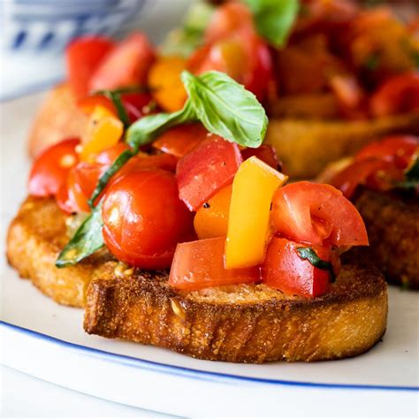 Simple Tomato Bruschetta With Fresh Basil Is The Perfect Way To