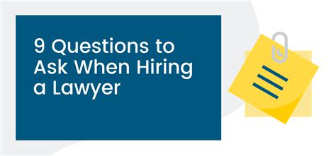 9 Questions To Ask When Hiring A Lawyer Sfvba Referral