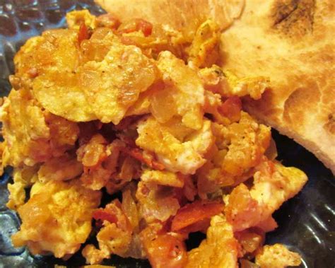 Indian Spicy Scrambled Eggs Recipe