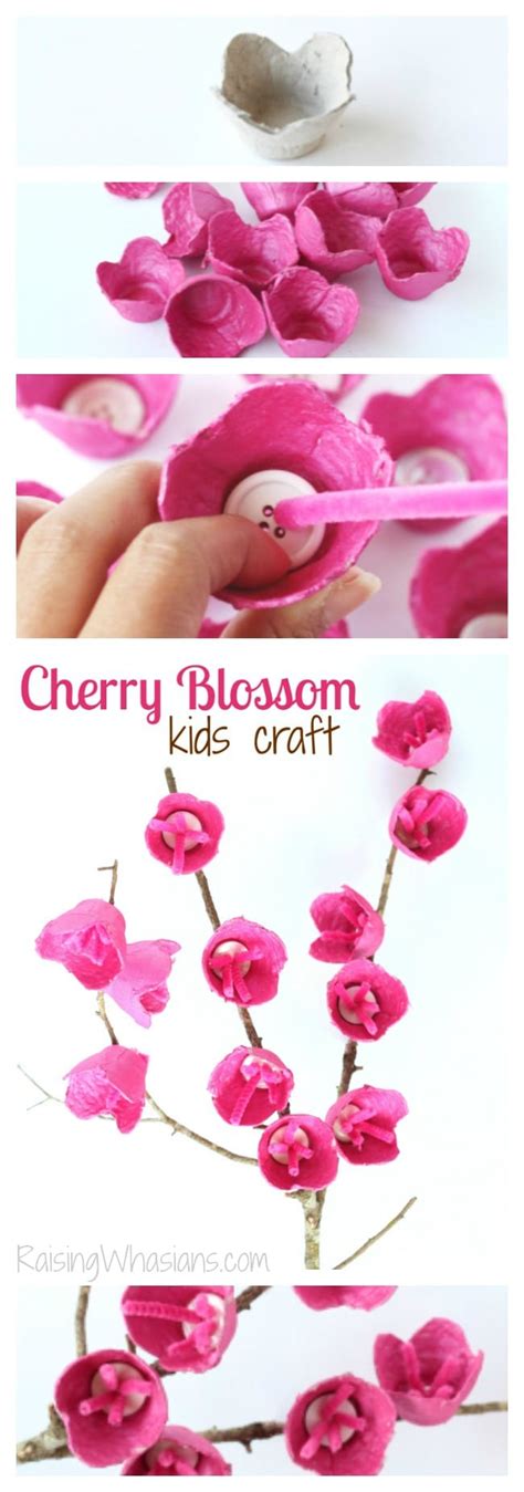 Cherry Blossom Craft For Kids Raising Whasians