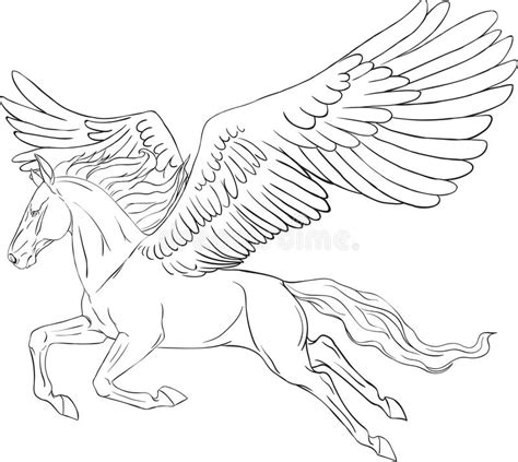 Detailed Pegasus Coloring Pages For Adults Leftwings
