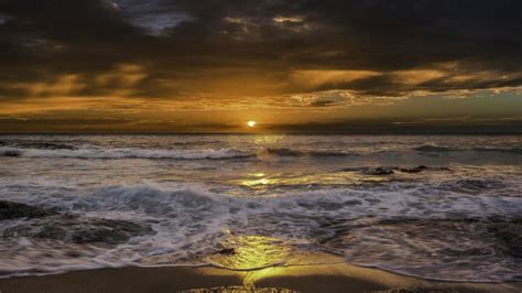 467552 Landscape Sea Foam Beach Sunrise Photography Sea Sky