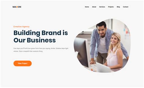 Maxon Free Bootstrap HTML Professional Business Website Template