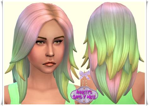 Annetts Sims 4 Welt Rainbow Hair Part 2