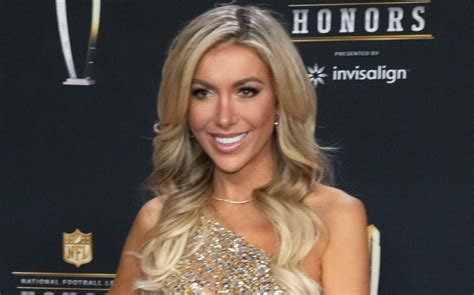 Taylor Bisciotti Goes Sheer In Gold Dipped Dress And Heels At Nfl Honors