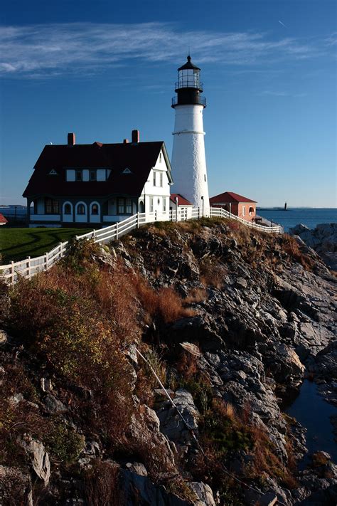 Portland Head Lighthouse Maine New England Fall New England Travel