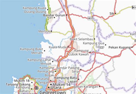 To get from penang to sungai petani your choice is limited to a single transportation option but it does not mean you cannot make your trip as comfortable as possible. MICHELIN Kuala Muda map - ViaMichelin
