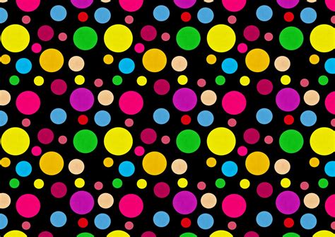 Black Background Rainbow Dots Paper Free Stock Photo