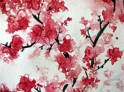 Cherry Blossom Background Desktop Free Cherry Blossom Watercolor