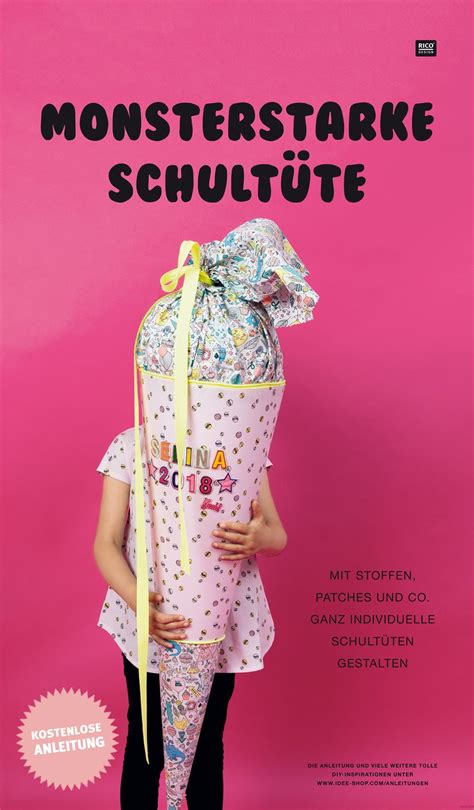 Manchmal, erste die geniale idee über die home design ist schwierig. Eine Schultüte mit Stoff bekleben geht ganz einfach ...
