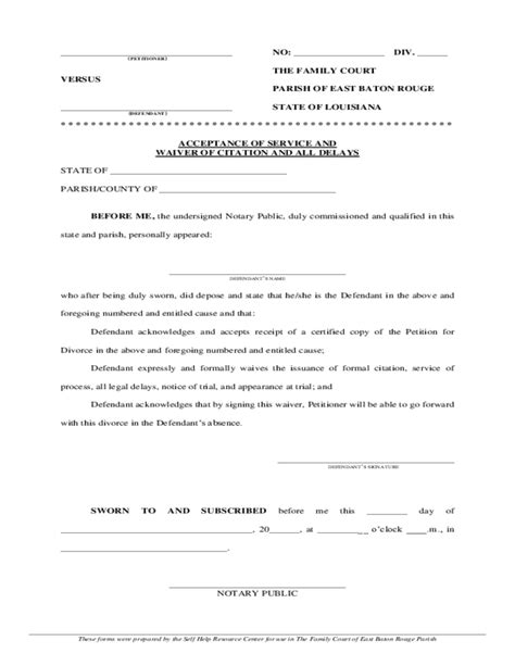 Free Printable Louisiana Court Forms Printable Forms Free Online