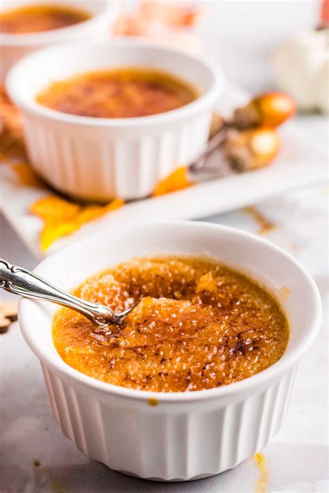 Pumpkin Creme Brulee Make Ahead Recipe The Chunky Chef