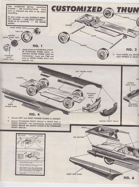 1958 Ford Thunderbird Customized T Bird Model Kit 132 Scale