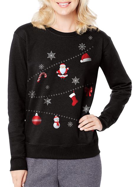 Hanes Hanes Women S Ugly Christmas Sweatshirt Walmart Com Walmart Com