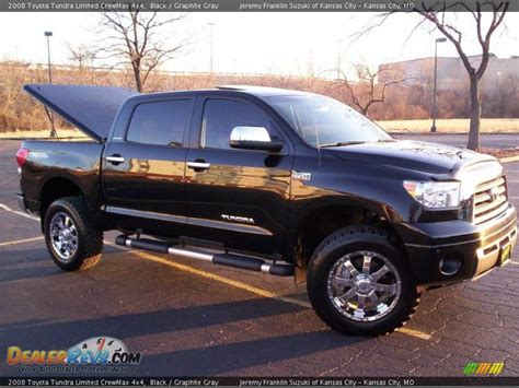 2008 Toyota Tundra Limited Crewmax 4x4 Black Graphite Gray Photo 1