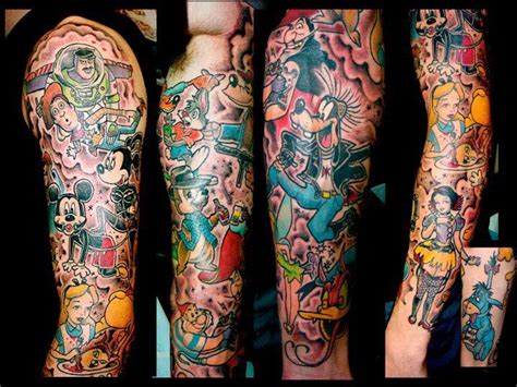 ok this is a little raunchy but funny my fav is buzz and woody haha disney sleeve tattoos