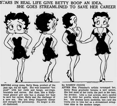 Stars In Real Life Give Betty Boop An Idea She Goes Streamlined To