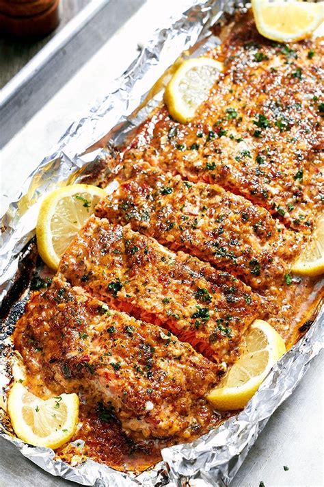 Check spelling or type a new query. Honey Garlic Baked Salmon Recipe - Baked Salmon in Foil ...