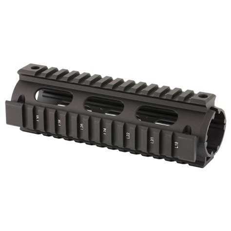 UTG Pro MTU001 Pro Quad Rail Carbine AR 15 Black Hardcoat Anodized