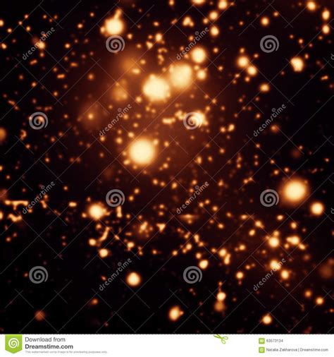 Abstract Glitter Vintage Lights Background Gold Brown
