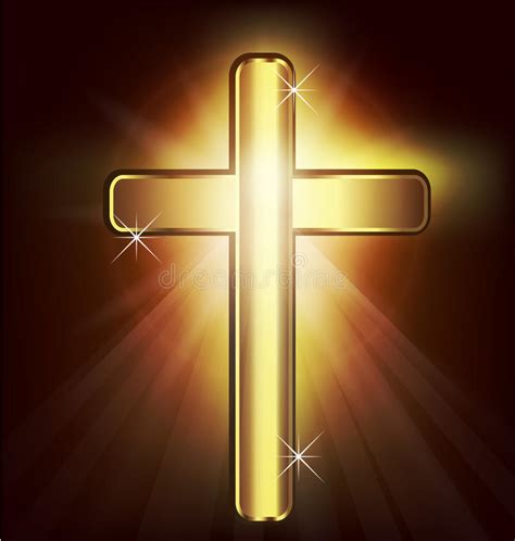 Gouden Christian Cross Stock Illustratie Illustration Of Vrijdag