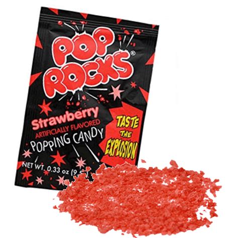 Pop Rocks Strawberry Balas Explosivas Morango Importado Eua