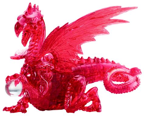 Red Dragon Deluxe 3d Crystal Puzzle Bepuzzled
