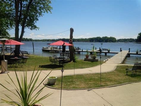 Situated Along The Peaceful Shores Of Paw Paw Lake Diners Are