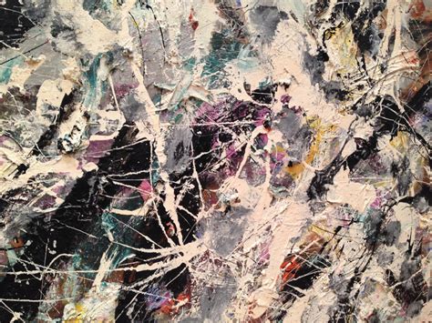 Art History Splattered Rainbow Jackson Pollock Greyed