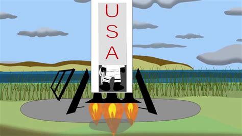 More images for cartoon rocket launch animation » Animated_Illustrated | Rocket Man - Late for the launch ...