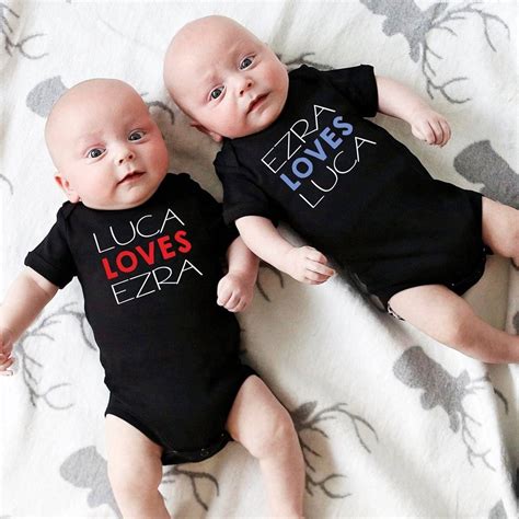 Matching Twin Baby Vests By Jack Spratt
