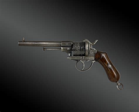 Pinfire Revolver By Eugène Lefaucheux Luxury Finish Circa 1860 Paul