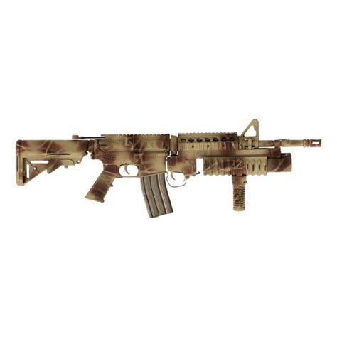 M4 Sopmod Assault Rifle With 9 Inches M203 Grenade Launcher 2 Colors