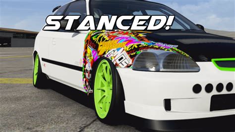 Forza 5 How To Stance Civic Type R Build Youtube