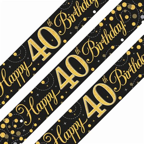 Buy Sparkling Fizz 40th Birthday Banner Party Chest