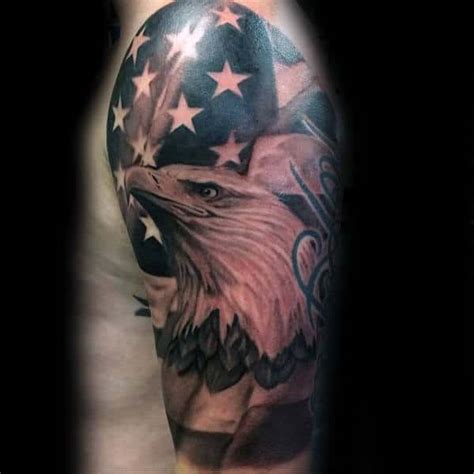 Incredible american traditional tattoo celebrating america. 90 Patriotic Tattoos For Men - Nationalistic Pride Design ...