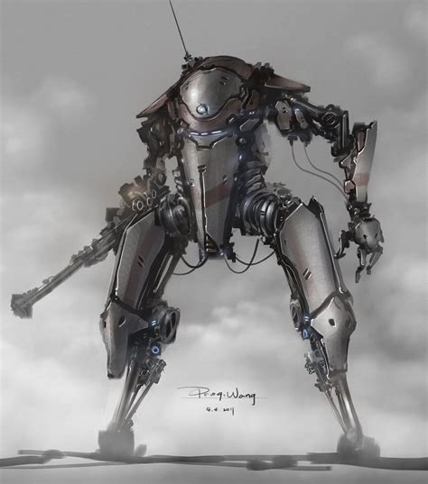 Just Another Mech By Progv On Deviantart Robot Concept Art Mech Mecha
